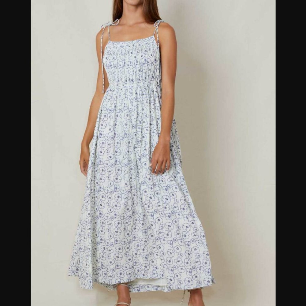 Apiece Apart Cecile Tank Dress in Rosie Floral Cream Size 4